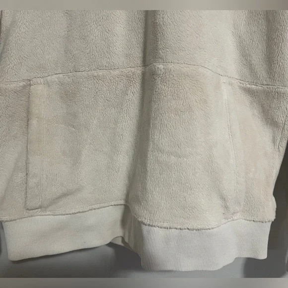 Athleta Girl Feelin’ Great Hoodie Girl’s XXL/16 cream. long sleeve thumb holes - Picture 6 of 9